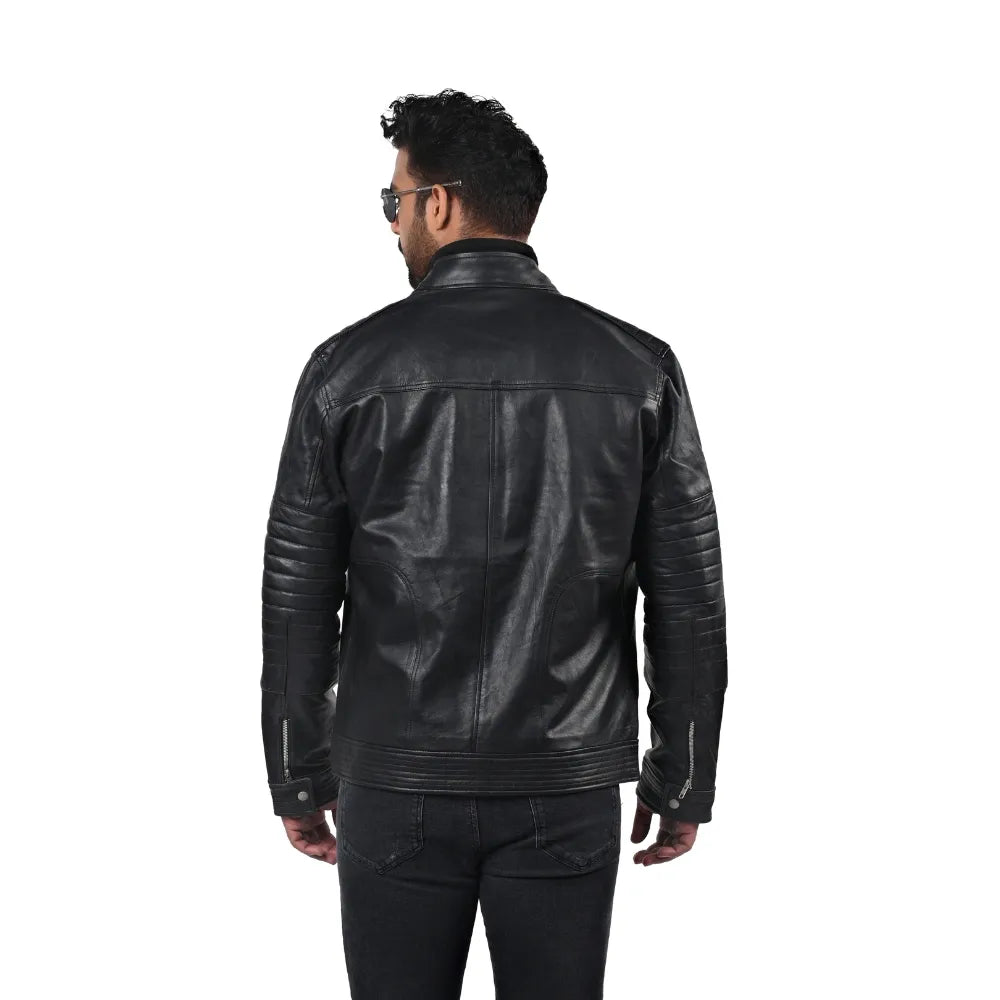Men’s Black Varnex Leather Jacket