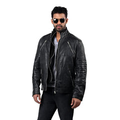 Men’s Black Varnex Leather Jacket