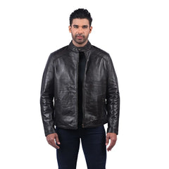 Men’s Black Virex Leather Jacket