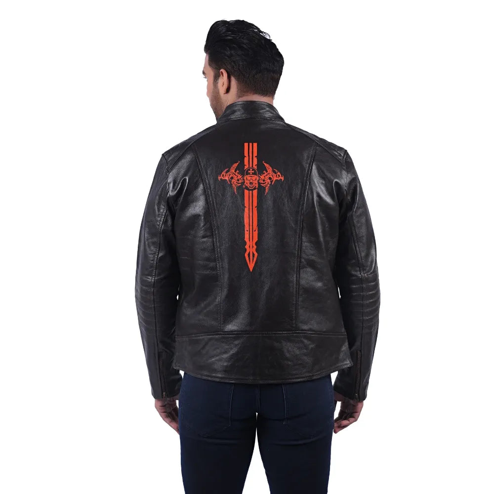 Men’s Black Virex Leather Jacket