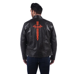 Men’s Black Virex Leather Jacket