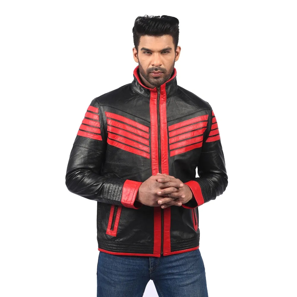 Men’s Black Voltrex Leather Jacket
