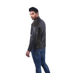 Men’s Black Vortan Leather Jacket