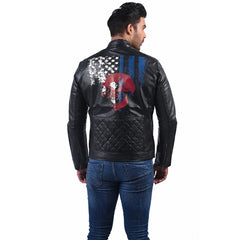 Men’s Black Vortex Leather Jacket