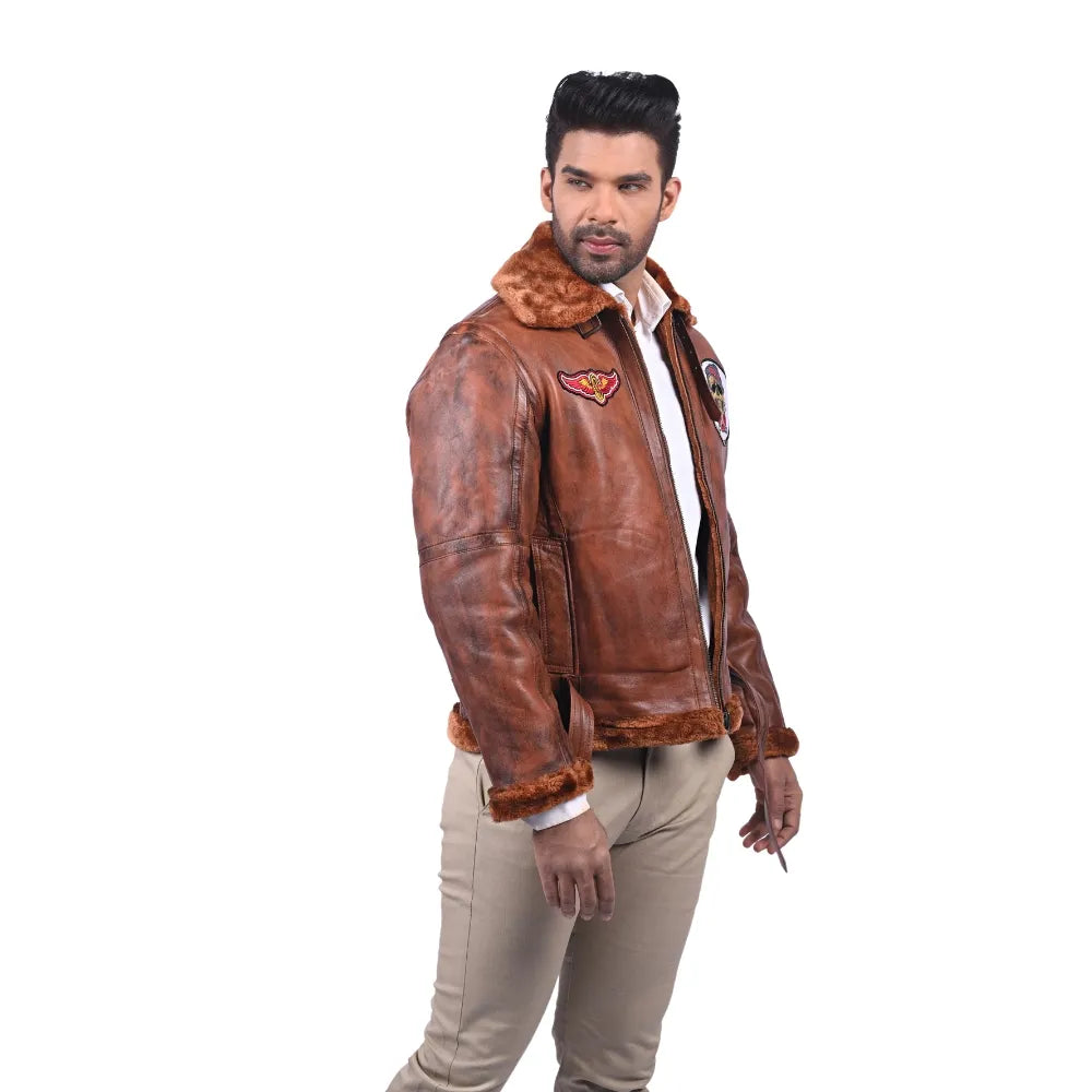 Men’s Brown Airstorm Leather Jacket