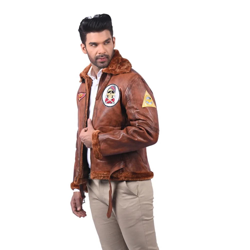 Men’s Brown Airstorm Leather Jacket