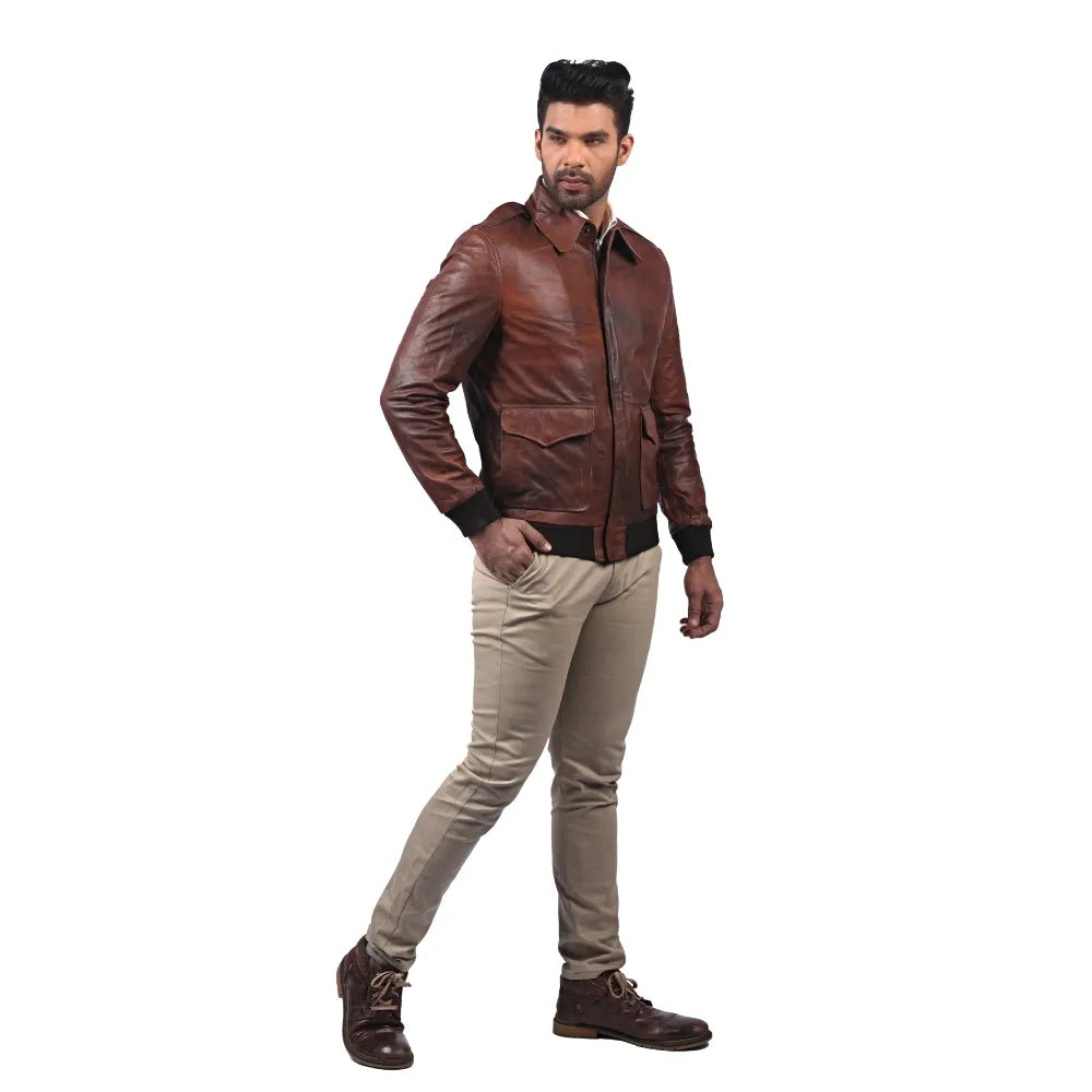 Men’s Brown Classic Leather Jacket