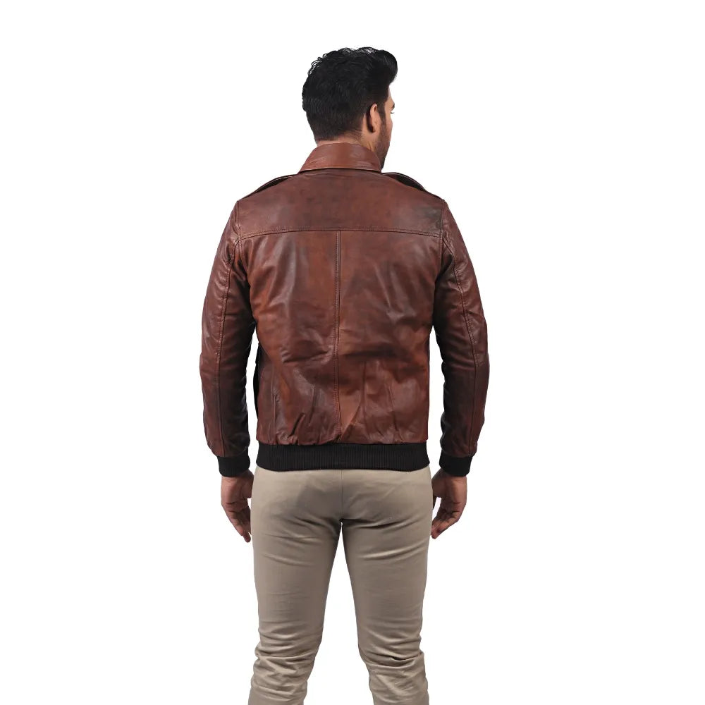 Men’s Brown Classic Leather Jacket