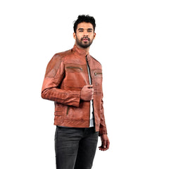 Men’s Brown Ferrox Leather Jacket