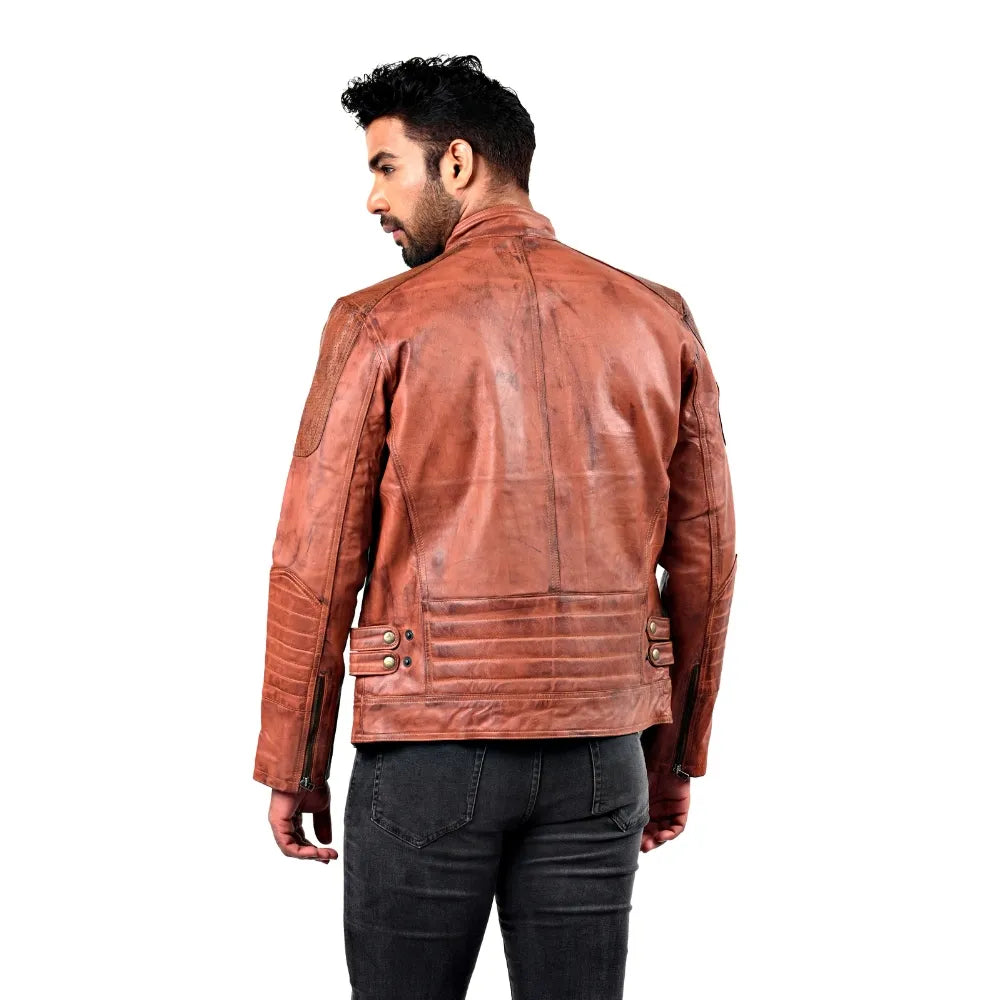 Men’s Brown Ferrox Leather Jacket