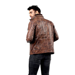 Men’s Brown Ironclad Leather Jacket
