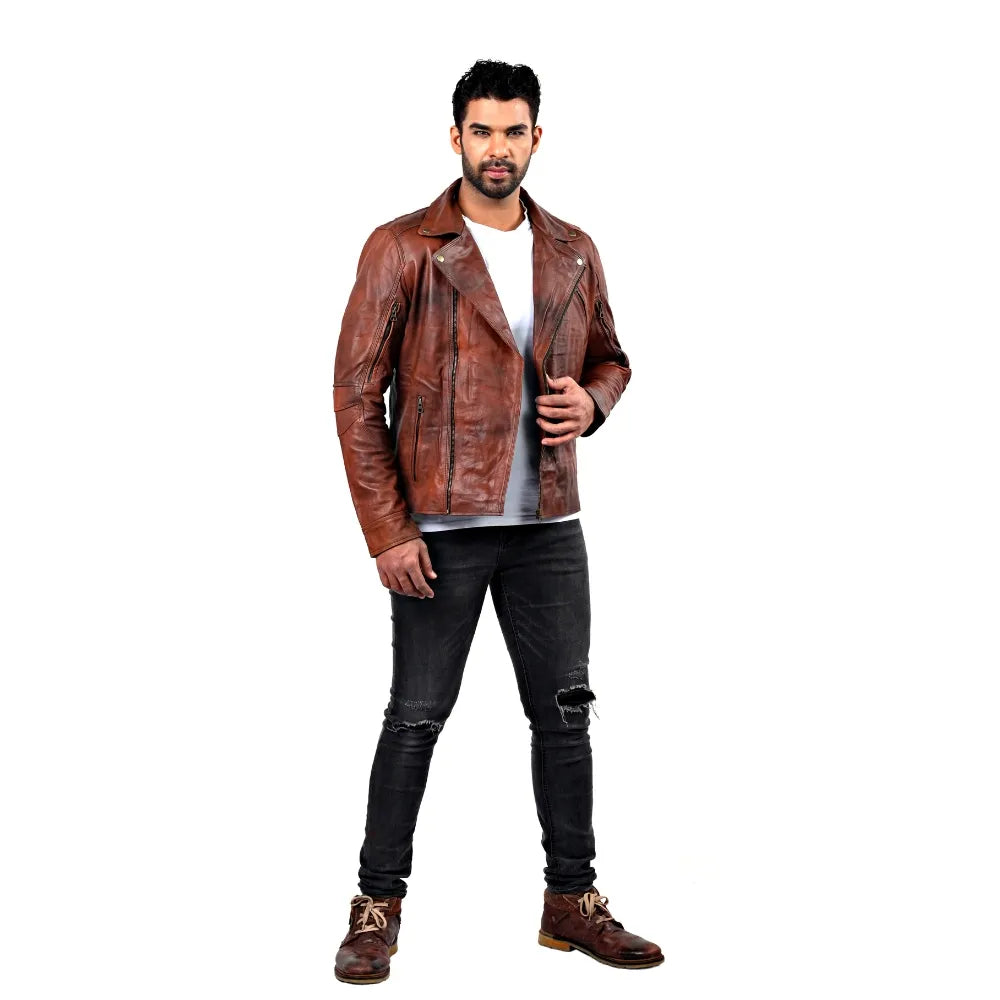 Men’s Brown Karsen Leather Jacket