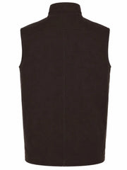 Men's Brown Leather Eight Pocket Vest