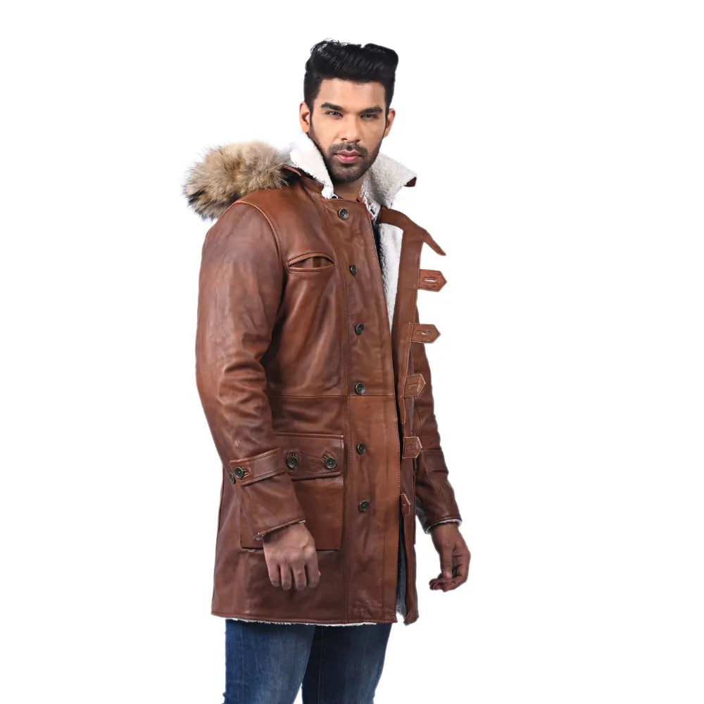 Men’s Brown Northline Leather Jacket