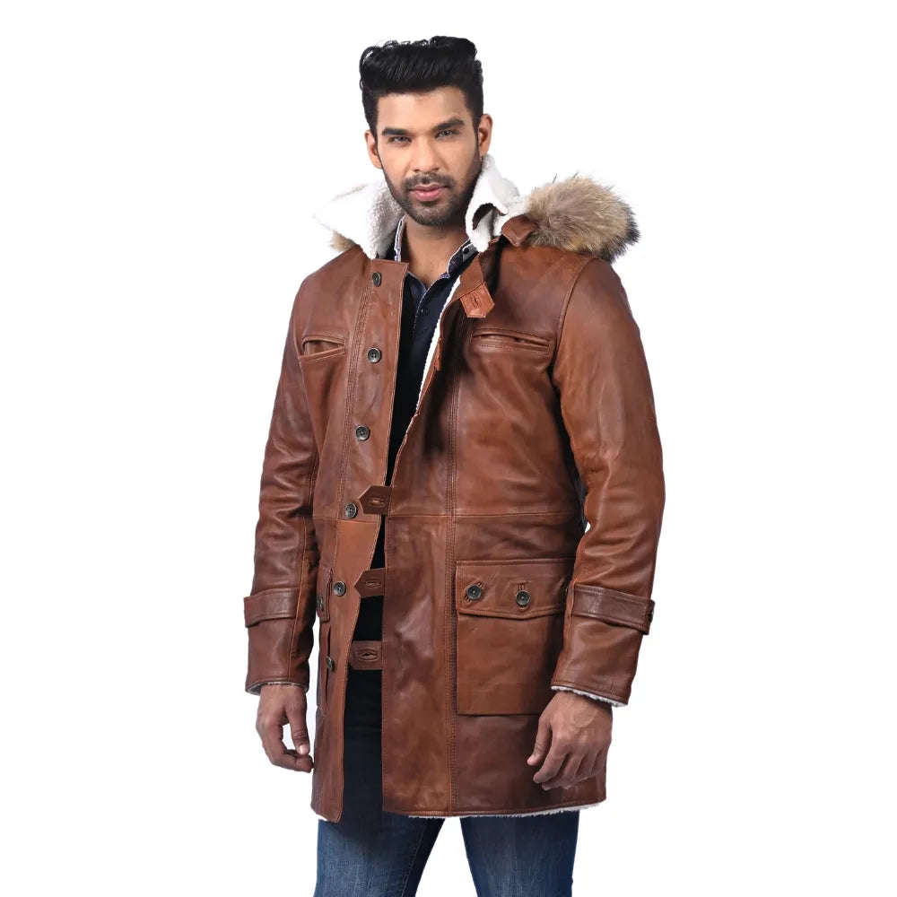 Men’s Brown Northline Leather Jacket