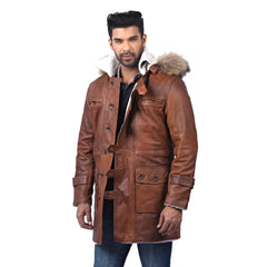 Men’s Brown Northline Leather Jacket