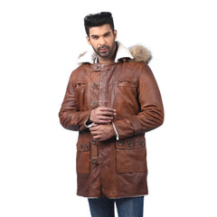 Men’s Brown Northline Leather Jacket