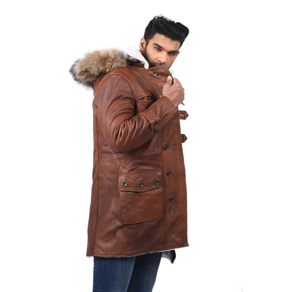 Men’s Brown Northline Leather Jacket