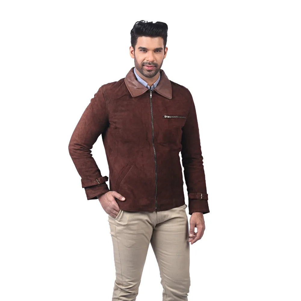 Men’s Brown Oakridge Leather Jacket