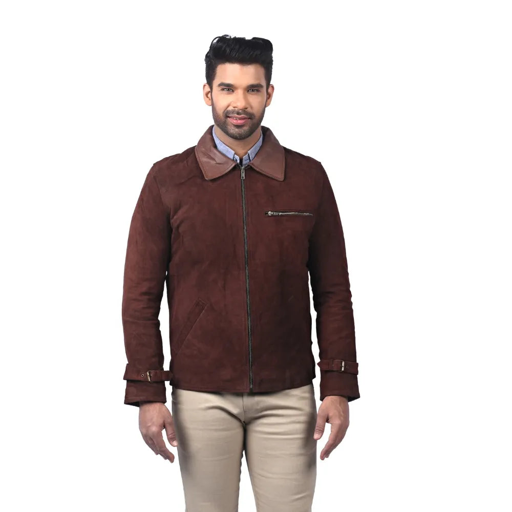 Men’s Brown Oakridge Leather Jacket