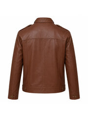 Men’s Brown Pocket Jacket Back 