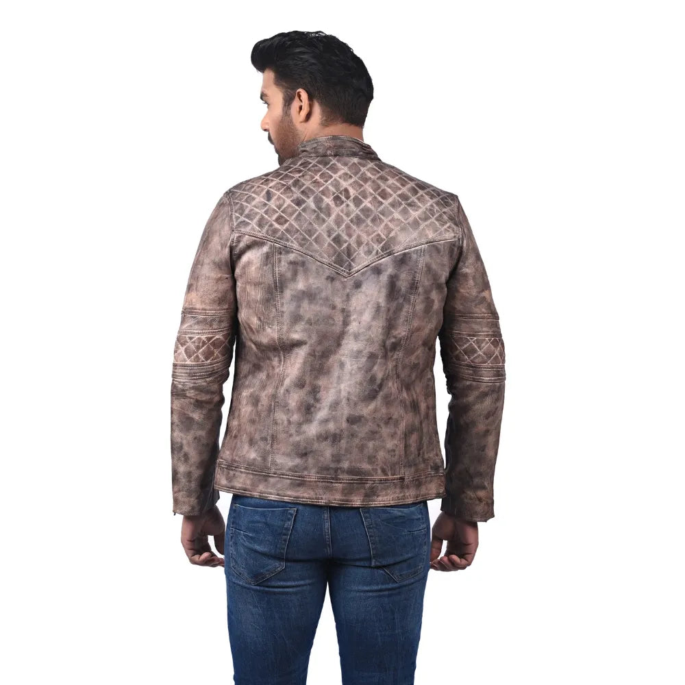 Men’s Brown Stoneway Leather Jacket