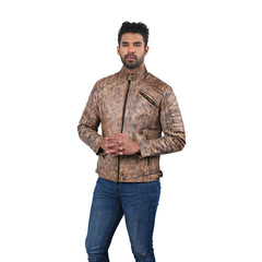 Men’s Brown Terraforge Leather Jacket