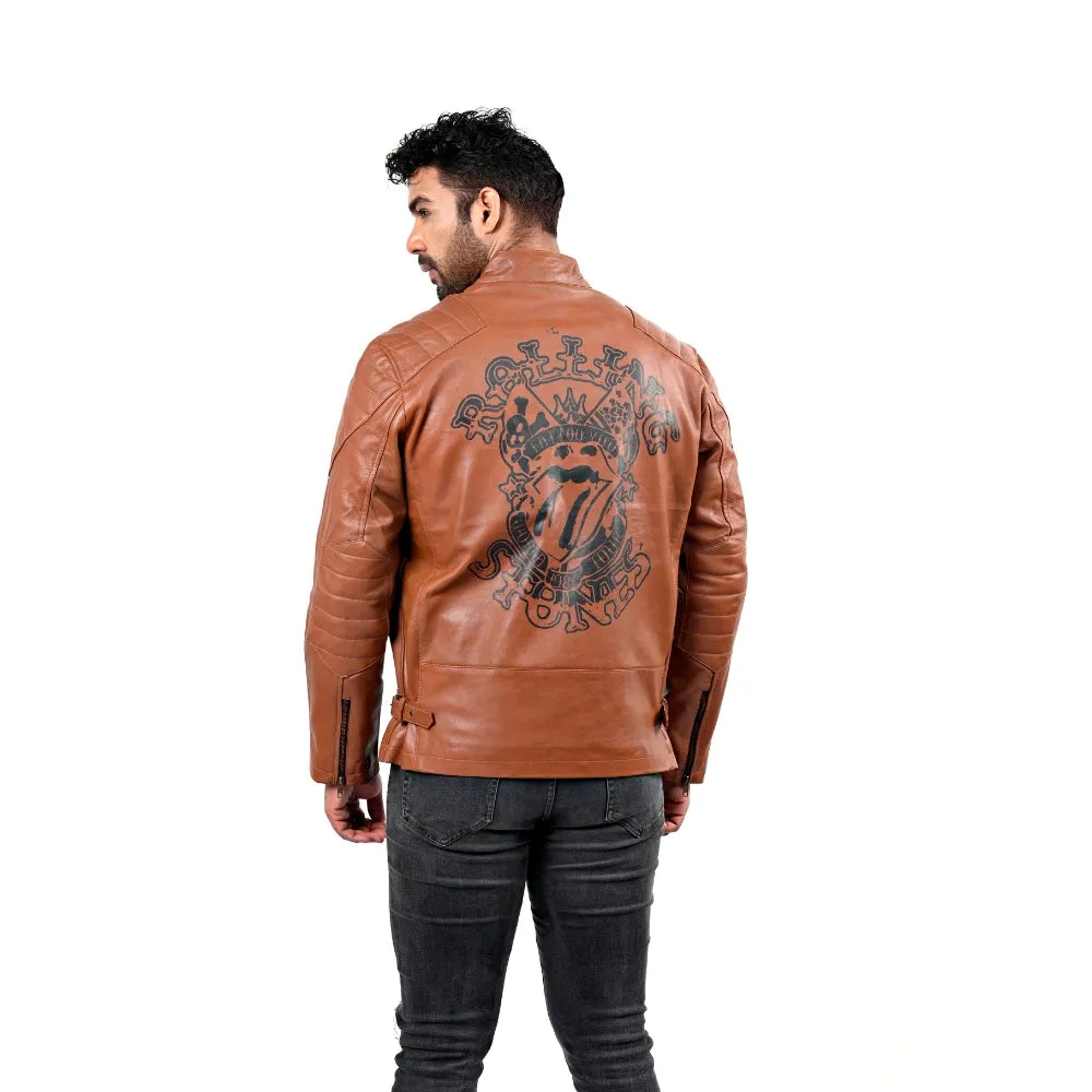 Men’s Brown Veyron Leather Jacket