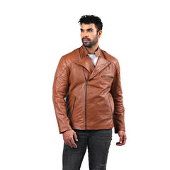 Men’s Brown Veyron Leather Jacket