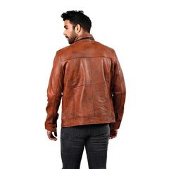 Men’s Brown Xavron Leather Jacket
