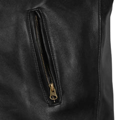 Men’s Casual Black Leather Jacket
