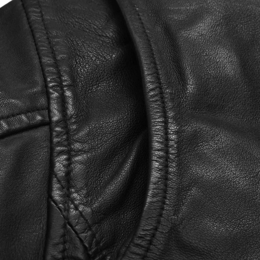 Men’s Classic Black Brando Leather Jacket