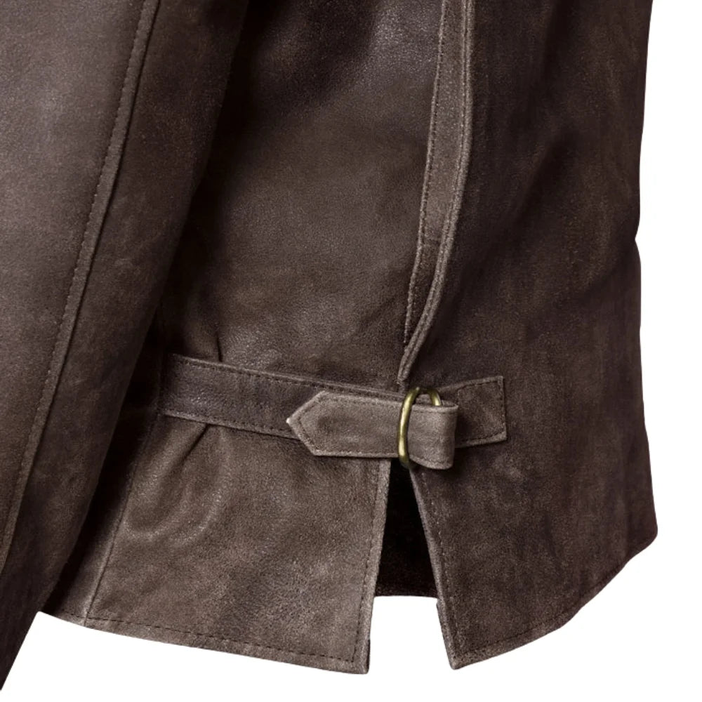 Men’s Classic Brown Suede Leather Jacket
