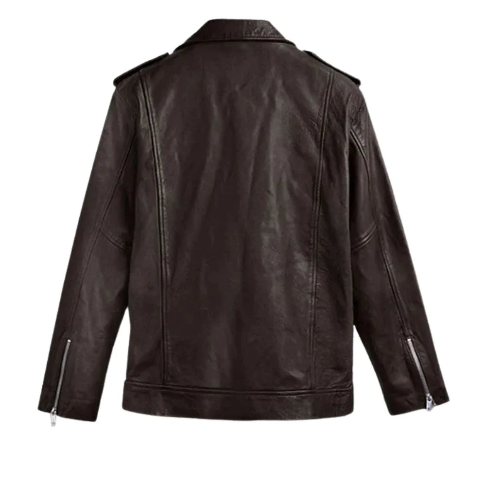Men’s Classic Dark Brown Leather Jacket
