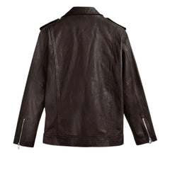 Men’s Classic Dark Brown Leather Jacket