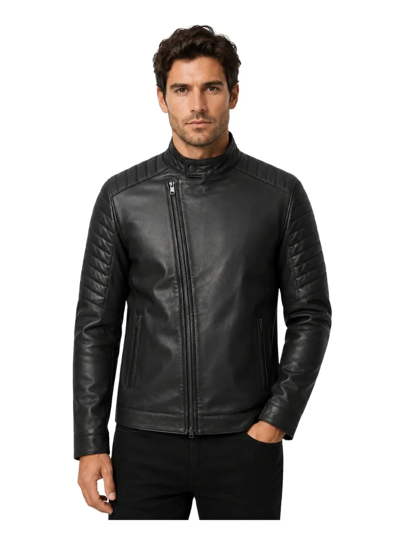 Men’s Clean Leather Jacket Full