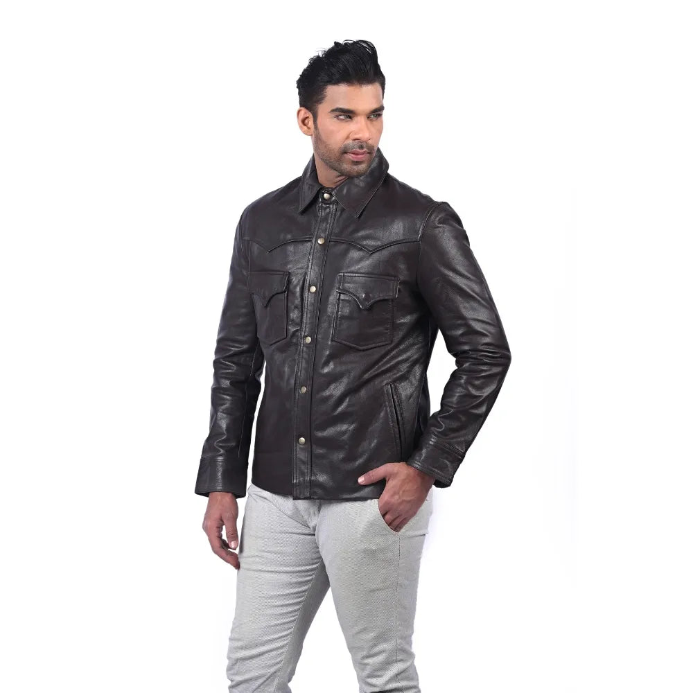 Men’s Dark Brown Norvik Leather Jacket