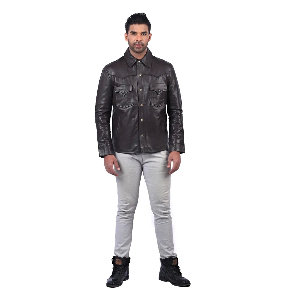 Men’s Dark Brown Norvik Leather Jacket
