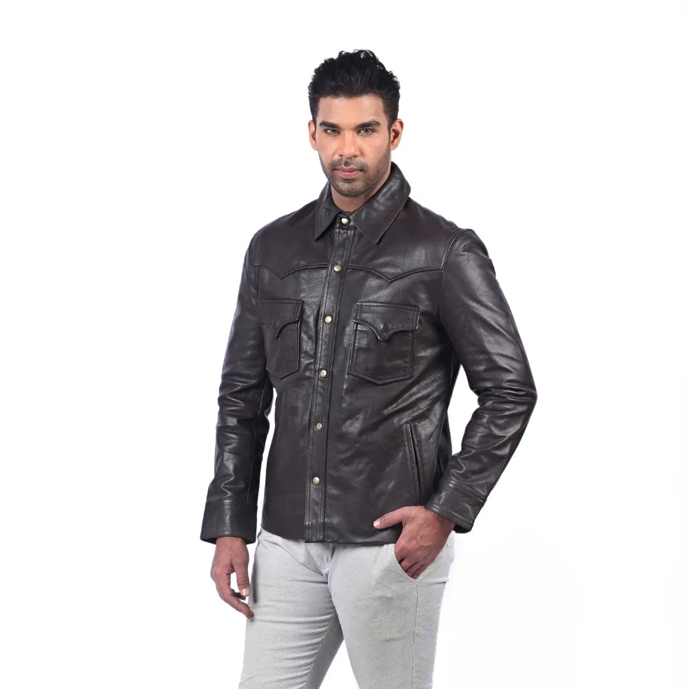 Men’s Dark Brown Norvik Leather Jacket