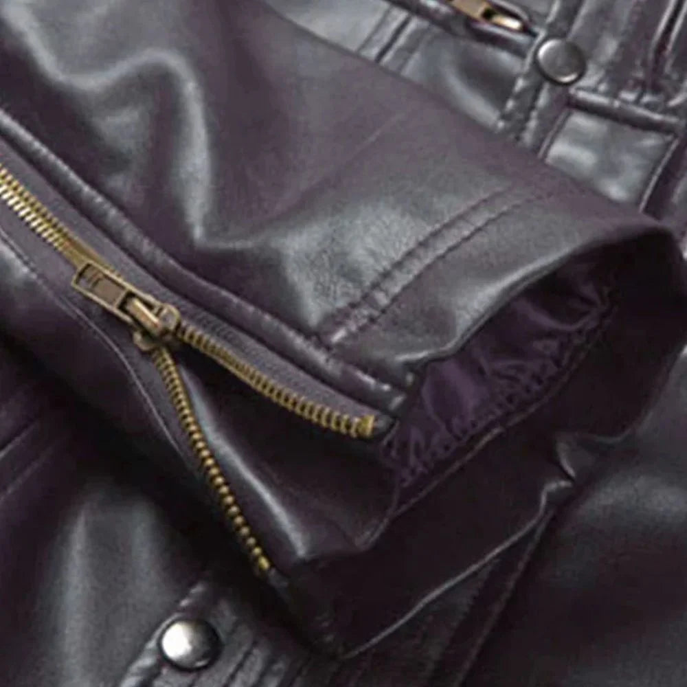 Men’s Dark Brown Real Leather Jacket