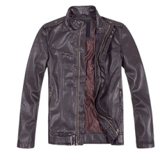Men’s Dark Brown Real Leather Jacket
