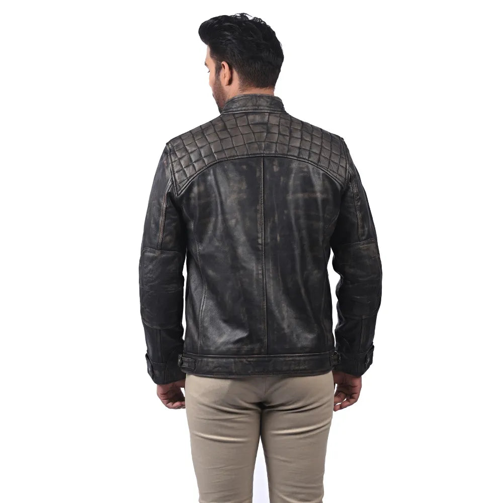Men’s Dark Brown Ridgeway Leather Jacket