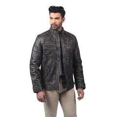 Men’s Dark Brown Ridgeway Leather Jacket