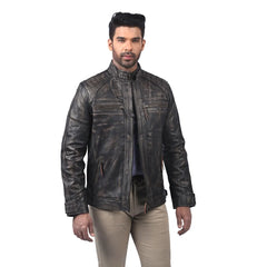 Men’s Dark Brown Ridgeway Leather Jacket