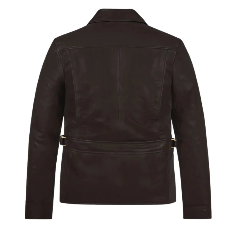 Men’s Dark Brown Standard Leather Jacket