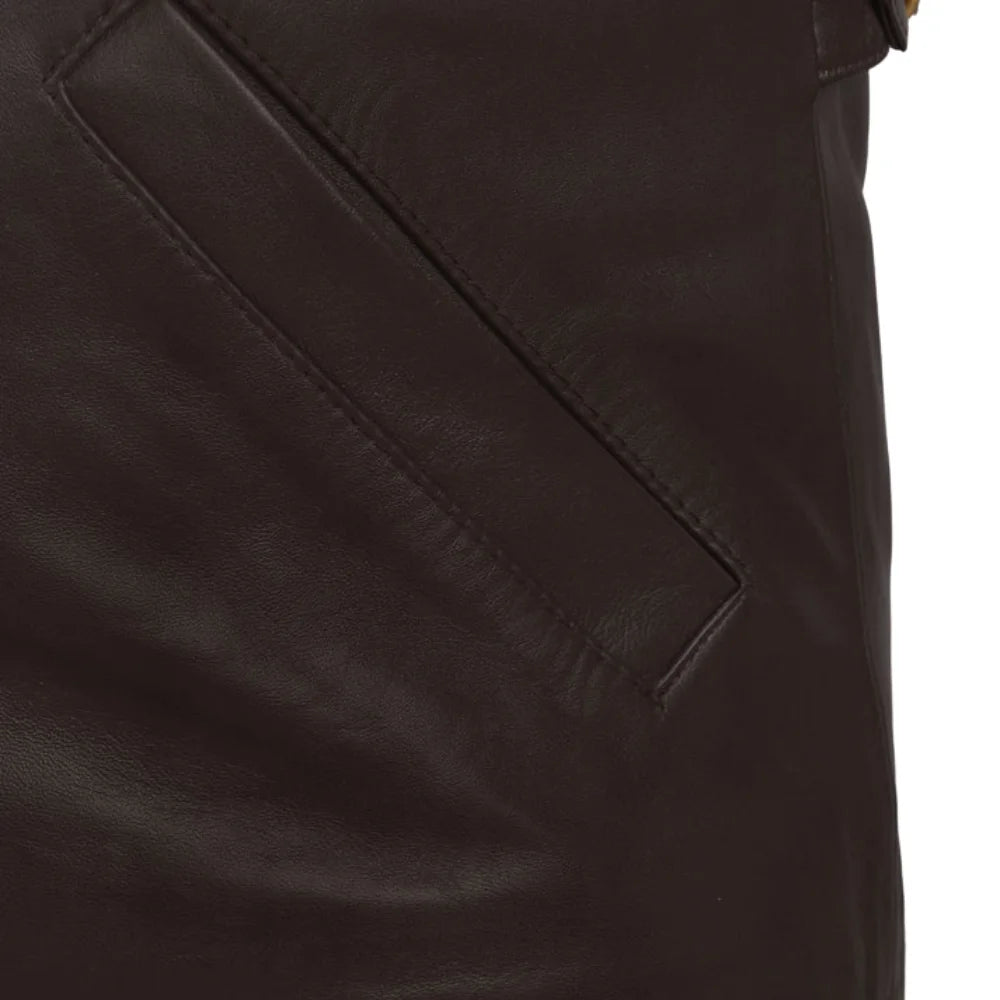 Men’s Dark Brown Standard Leather Jacket