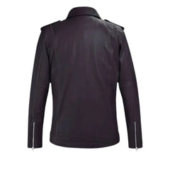 Men’s Dark Purple Leather Jacket