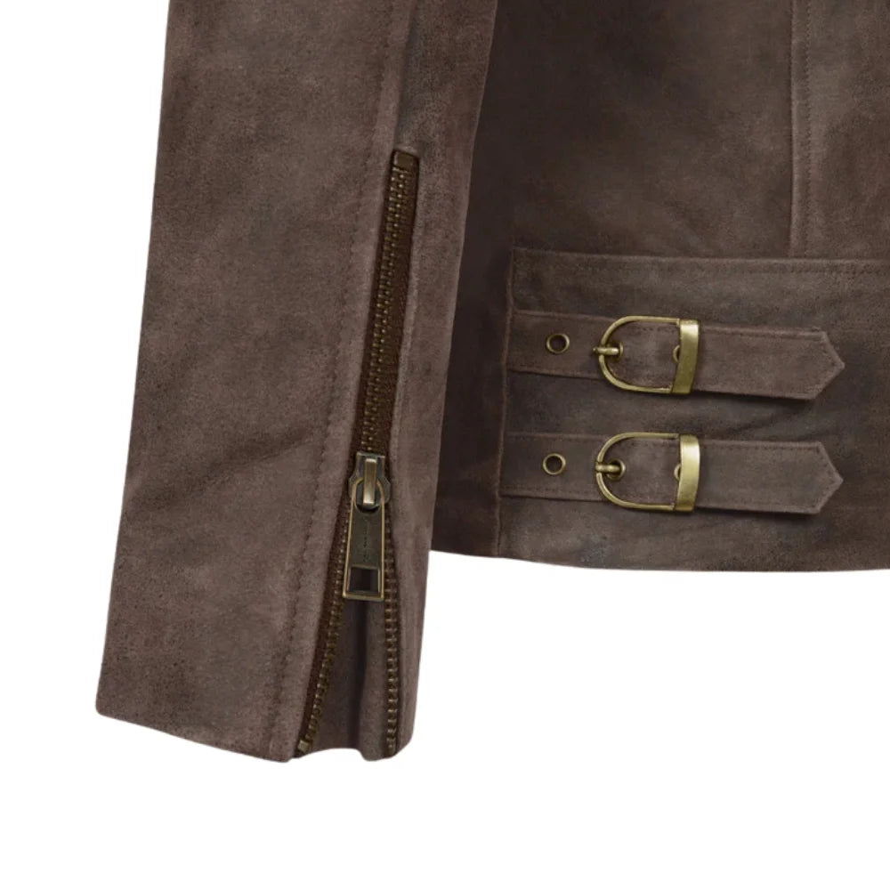 Men’s Brown Suede Leather Jacket