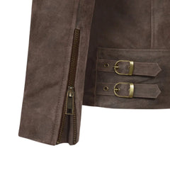 Men’s Brown Suede Leather Jacket