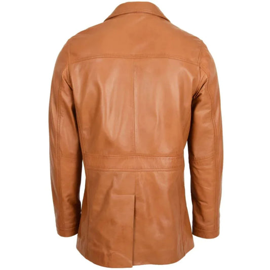 Men's Double Pocket Tan Blazer
